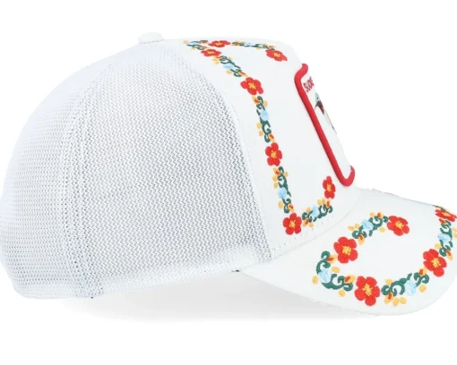 Trucker-Goorin Bros. Necessary Nectar White A-Frame Trucker -