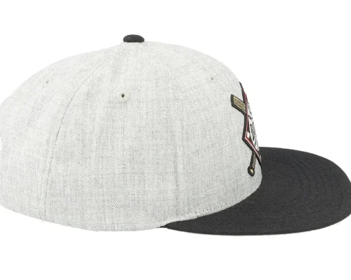Snapback-American Needle Negro League Baseball Archive Heather Grey/Black Snapback -
