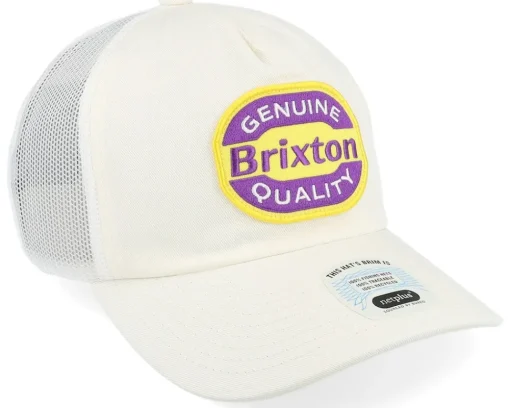 Trucker-Brixton Neon Keaton Hat /Yellow Trucker - White
