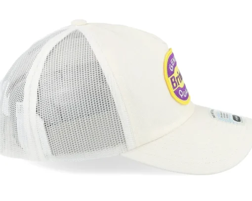 Trucker-Brixton Neon Keaton Hat /Yellow Trucker - White