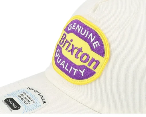 Trucker-Brixton Neon Keaton Hat /Yellow Trucker - White
