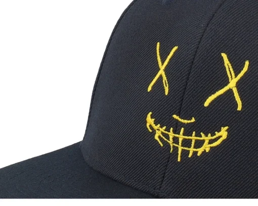 Snapback-Iconic Neon Smile Yellow/ Snapback - Black