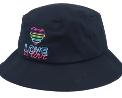 Buckets-Iconic Neon Summer Love Is Love Black Bucket -