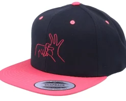 Snapback-Iconic Neon Summer Sexual Education Black/Pink Snapback -
