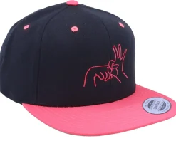 Snapback-Iconic Neon Summer Sexual Education Black/Pink Snapback -