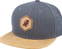 Snapback-Iconic Netherlands Map Patch Dark Heather Grey/Suede Snapback -