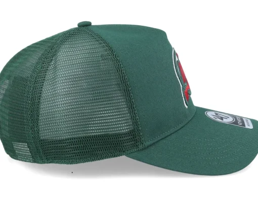 Trucker-47 Brand New Jersey Devils NHL New Mesh Hitch Dark Green Trucker -