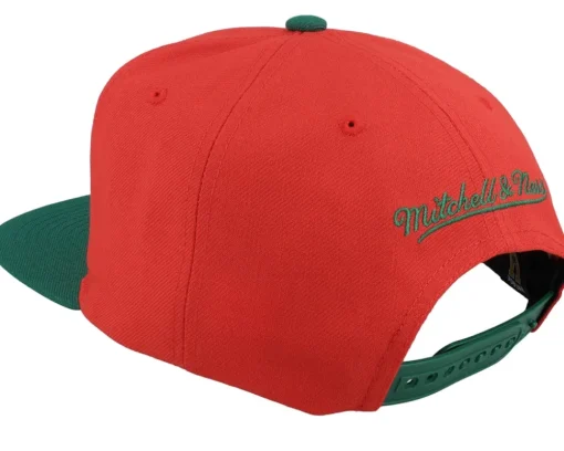 Snapback-Mitchell & Ness New Jersey Devils Team 2 Tone 2.0 Red/Green Snapback -