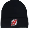Cuff Beanies-Wild Spirit New Jersey Devils Terrain Knit Solid Black Cuff -