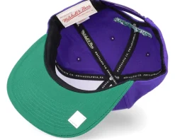 Snapback-Mitchell & Ness New Orleans Jazz Team 2 Tone Purple/Green Snapback -