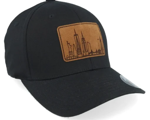 Flexfit-Iconic New York City Wide Engrave Patch Black Flexfit -