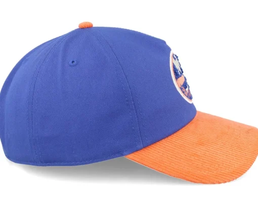 Adjustable-American Needle New York Islanders Burnett Blue/Orange Corduroy A-frame Adjustable -