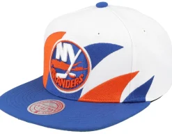 Snapback-Mitchell & Ness New York Islanders Vintage Sharktooth /Blue Snapback - White