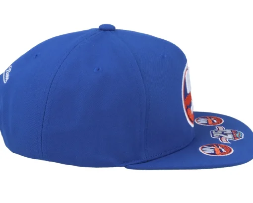Snapback-Mitchell & Ness New York Islanders Vintage Hat Trick Snapback - Blue