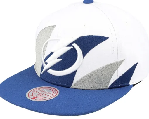 Snapback-Mitchell & Ness New York Islanders Vintage Sharktooth /Blue Snapback - White