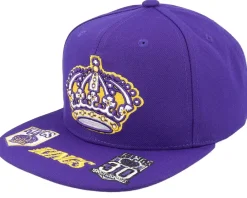 Snapback-Mitchell & Ness New York Islanders Vintage Hat Trick Snapback - Blue