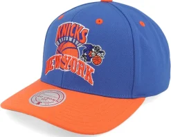 Adjustable-Mitchell & Ness New York Knicks All In 2.0 Pro Blue/Orange Adjustable -
