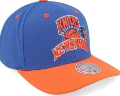 Adjustable-Mitchell & Ness New York Knicks All In 2.0 Pro Blue/Orange Adjustable -