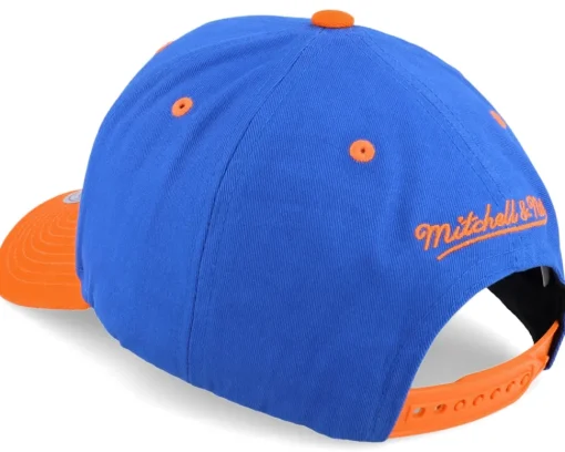 Adjustable-Mitchell & Ness New York Knicks Beautiful Chaos Pro Blue/Orange Adjustable -