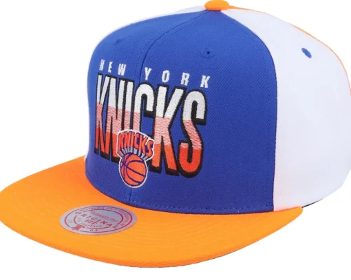 Snapback-Mitchell & Ness New York Knicks Billboard 2 Hwc /Orange Snapback - Blue