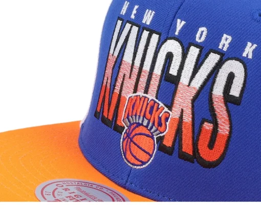 Snapback-Mitchell & Ness New York Knicks Billboard 2 Hwc /Orange Snapback - Blue