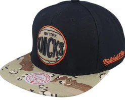 Snapback-Mitchell & Ness New York Knicks Choco Camo Hwc Black Snapback -