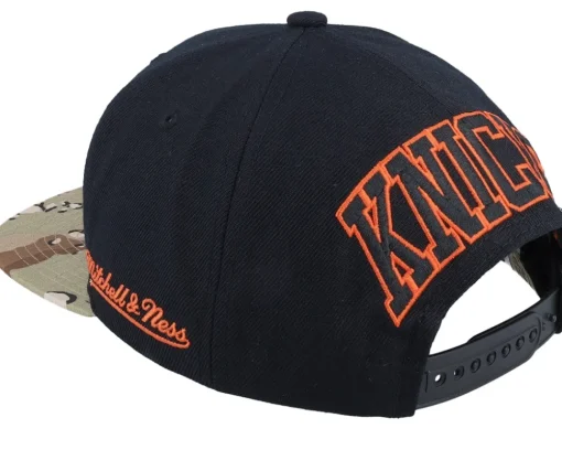 Snapback-Mitchell & Ness New York Knicks Choco Camo Hwc Black Snapback -