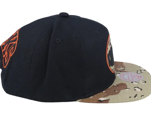 Snapback-Mitchell & Ness New York Knicks Choco Camo Hwc Black Snapback -