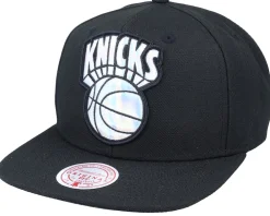 Snapback-Mitchell & Ness New York Knicks Iridescent Xl Logo Hwc Black Snapback -