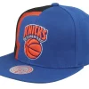 Snapback-Mitchell & Ness New York Knicks Retroline Blue Snapback -