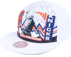 Clearance Mitchell & Ness New York Knicks 90's Playa John Starks Snapback - White