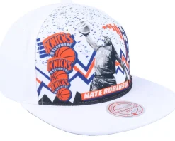 Clearance Mitchell & Ness New York Knicks 90's Playa John Starks Snapback - White