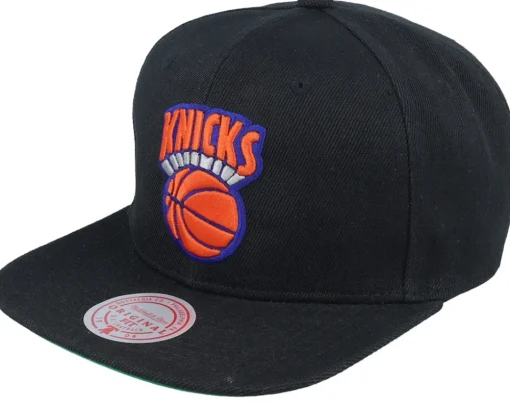 Snapback-Mitchell & Ness New York Knicks Side Jam Snapback - Black