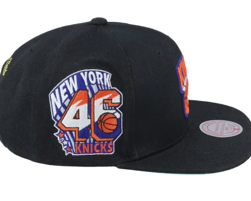Snapback-Mitchell & Ness New York Knicks Side Jam Snapback - Black