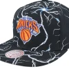 Snapback-Mitchell & Ness New York Knicks Storm Season Snapback - Black