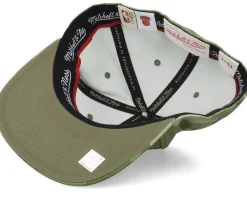 Fitted-Mitchell & Ness New York Knicks Tonal Camo Stretch Green Camo Fitted -