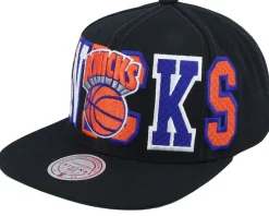 Snapback-Mitchell & Ness New York Knicks Varsity Bust Snapback - Black