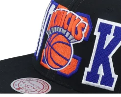 Snapback-Mitchell & Ness New York Knicks Varsity Bust Snapback - Black