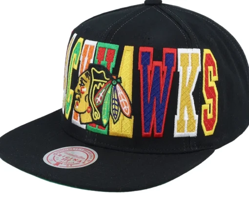Snapback-Mitchell & Ness New York Knicks Varsity Bust Snapback - Black