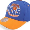 Adjustable-Mitchell & Ness New York Knicks Wavy Pro /Orange A-frame Adjustable - Blue