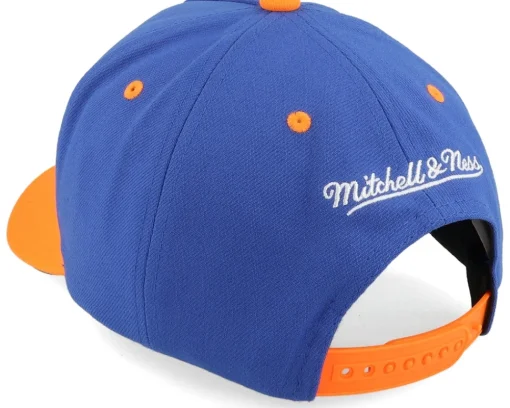 Adjustable-Mitchell & Ness New York Knicks Wavy Pro /Orange A-frame Adjustable - Blue