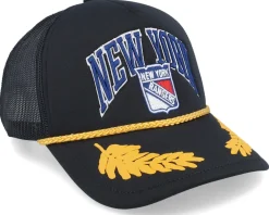 Trucker-Mitchell & Ness New York Rangers Gold Leaf Hwc Trucker - Black