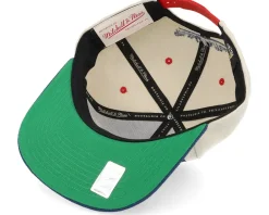 Snapback-Mitchell & Ness New York Rangers Pop Panel Off White/Navy Snapback - Blue, Beige