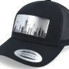 Trucker-Iconic New York Silver Patck Black A-frame Trucker -