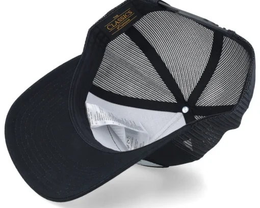 Trucker-Iconic New York Silver Patck Black A-frame Trucker -
