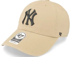 Outlet 47 Brand New York Yankees Ballpark Clean Up Khaki Dad Cap - Beige