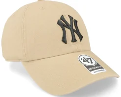 Outlet 47 Brand New York Yankees Ballpark Clean Up Khaki Dad Cap - Beige