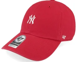 Dad Cap-47 Brand New York Yankees Base Runner Clean Up Dad Cap - Red