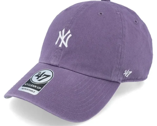 Sale 47 Brand New York Yankees Base Runner Clean Up Iris Dad Cap - Purple