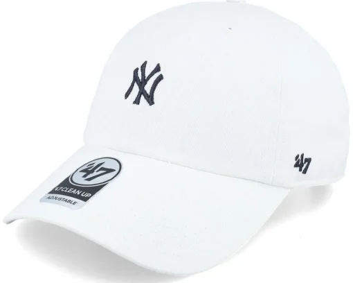 Dad Cap-47 Brand New York Yankees Base Runner Clean Up /Navy Adjustable - White